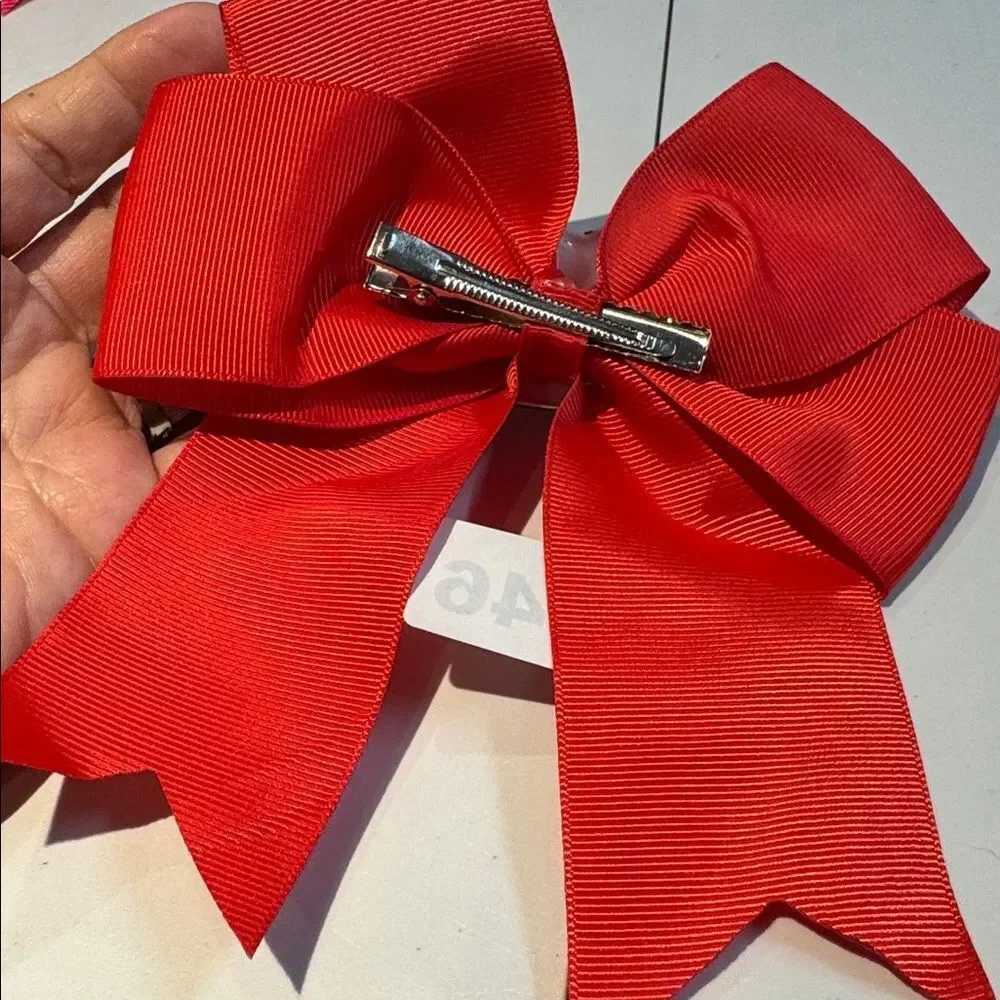 1046 Red Color Hello Kitty Aligator‎ Clip Hair Bow
